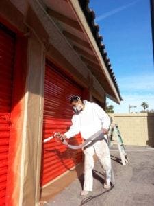 Red Electrostatic Garage Paint