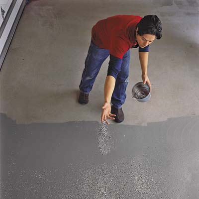 Epoxy Speckle Floor Process - AllPro Painters - AllPro Painters Epoxy Speckle Floor Process