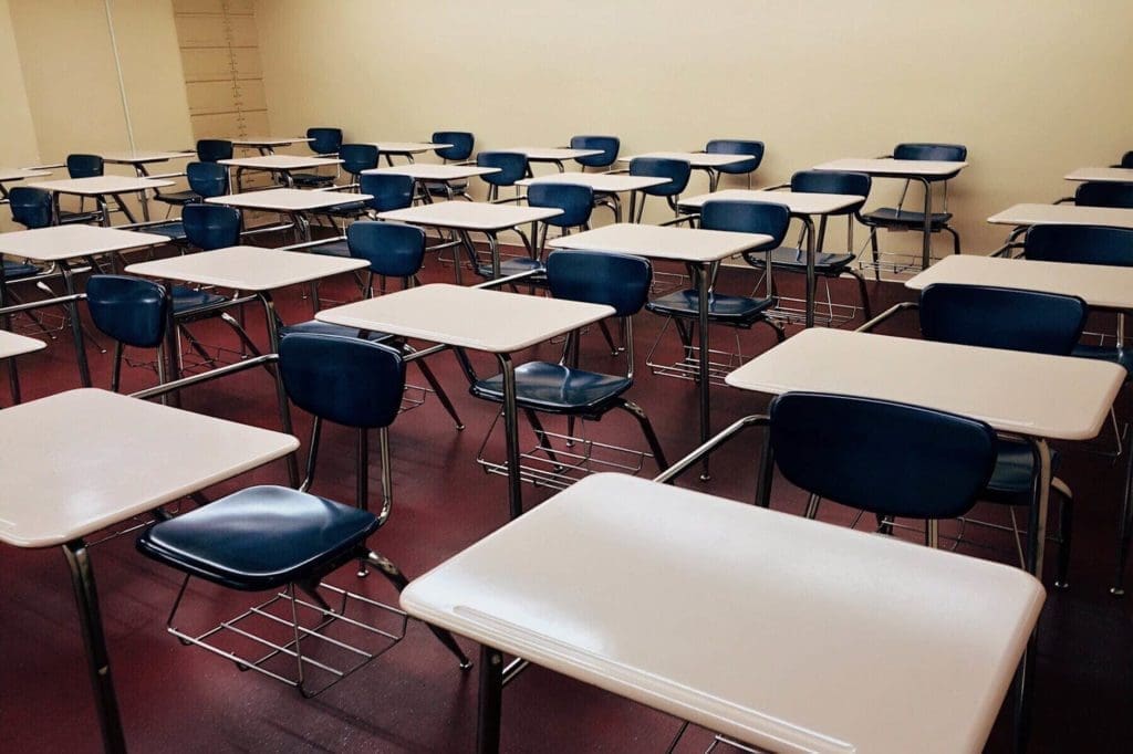 chairs and desks in classroom - AllPro Painters - AllPro Painters chairs and desks in classroom